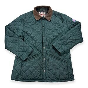 Vintage Paul Rosen Jacket Men's 56 Green Corduroy Quilted Cricket Outdoors
